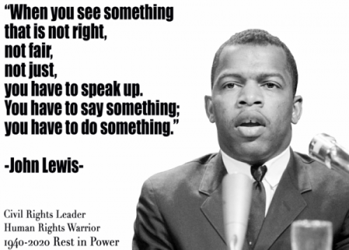John Lewis with quote