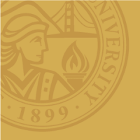 SF University 1899 seal in yellow